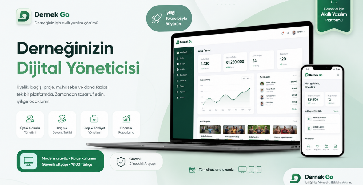 DernekGo - Dernek Sitesi Yazılımı